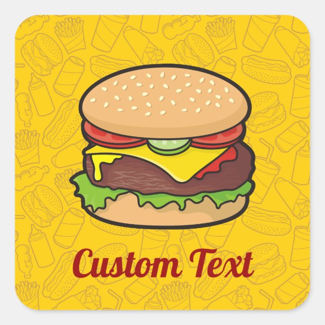 Cheeseburger Sticker (Front)