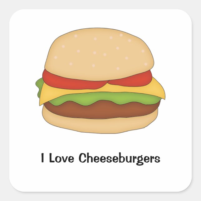 Cheeseburger Sticker (Front)