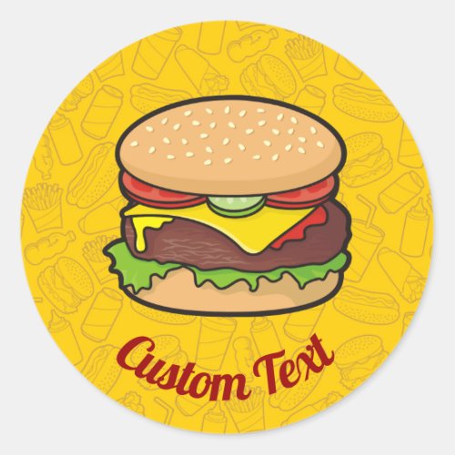 Cheeseburger Sticker