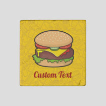 Cheeseburger Stone Magnet