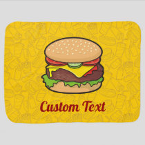 Cheeseburger Stroller Blanket