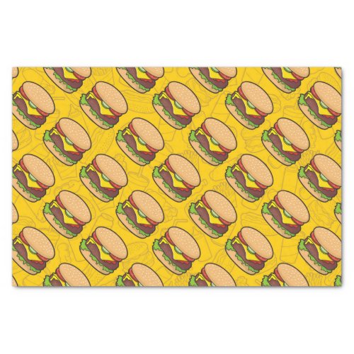 Cheeseburger Tissue Paper