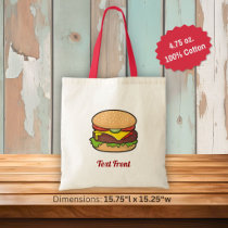 Cheeseburger Tote Bag