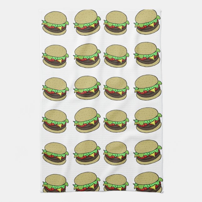 Cheeseburger Towel (Vertical)