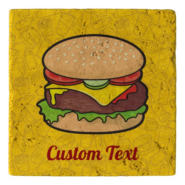 Cheeseburger Trivet (Front)