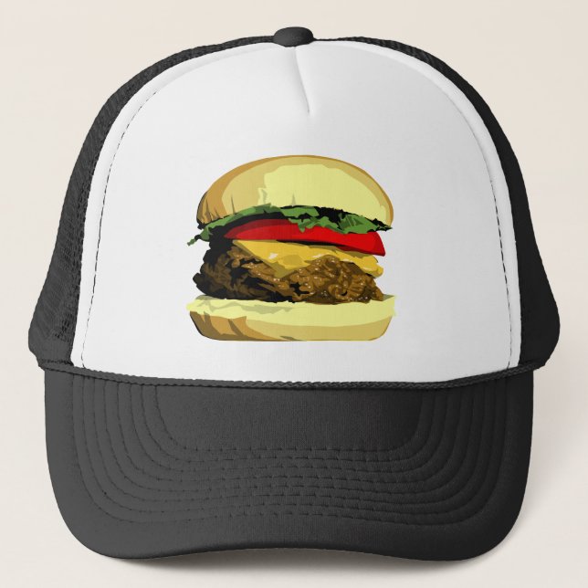 Cheeseburger Trucker Hat (Front)
