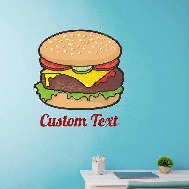 Cheeseburger Wall Decal (Home Office)