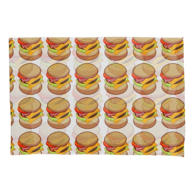 CHEESEBURGERS  PILLOW CASE (Front-Left)