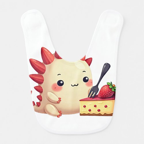 Cheesecake Axolotl Baby Bib