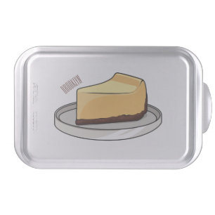 Cheesecake cartoon illustration  cake pan