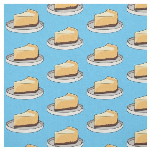 Cheesecake cartoon illustration  fabric