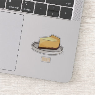 Cheesecake cartoon illustration  sticker