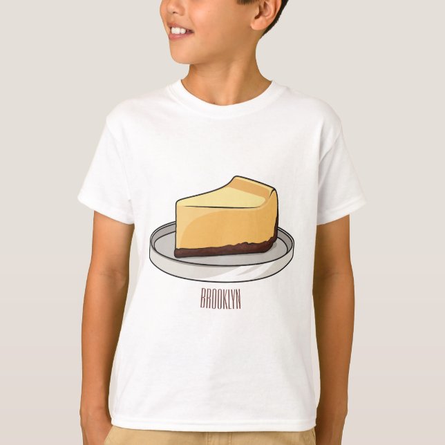 Cheesecake cartoon illustration   T-Shirt (Front)