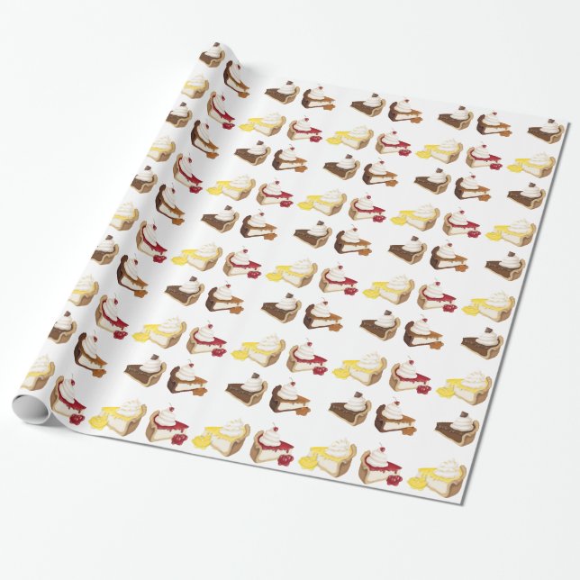 Cheesecake Wrapping Paper (Unrolled)