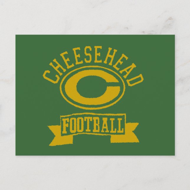 Cheesehead C Football 1 Postcard (Front)