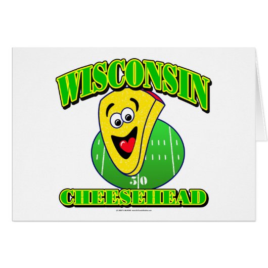 CheeseHead Cartoon Cards (Front Horizontal)