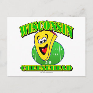 CheeseHead Cartoon Postcard