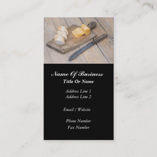 Customizable Cheesemaker Business Card