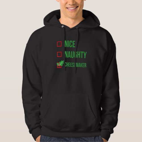 Cheesemaker Funny Pajama Christmas Hoodie