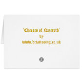 Cheeses of Nazereth Cards (Back Horizontal)