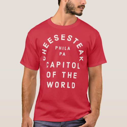 Cheesesteak Capitol of the World Philadelphia Vint T_Shirt