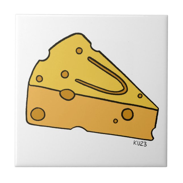 Cheesin’ Cutie Cheese Ceramic Tile (Front)
