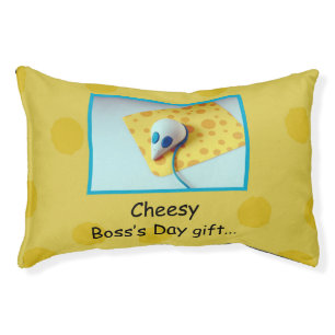 Cheesy Boss's Day, Holiday, Humor Pet Bed