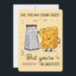 Cheesy Cheese Dad Funny Birthday Father's Day Holiday Card<br><div class="desc">Cheesy Cheese Dad Funny Birthday Father's Day</div>