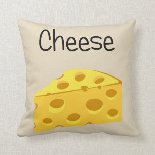 Cheesy Cheese Throw Pillow