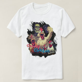 Cheesy Chickens Meet Frankenstein Tee