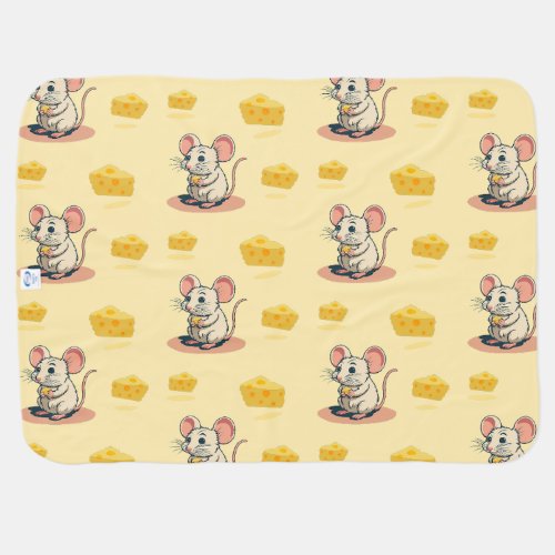 Cheesy Delights Cute Mouse Baby Blanket