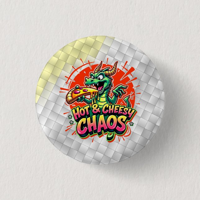 Cheesy Dragon Delight Button (Front)