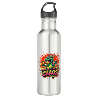 Cheesy Dragon Delight Stainless Steel Water Bottle