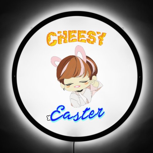 Cheesy Easter LED Sign