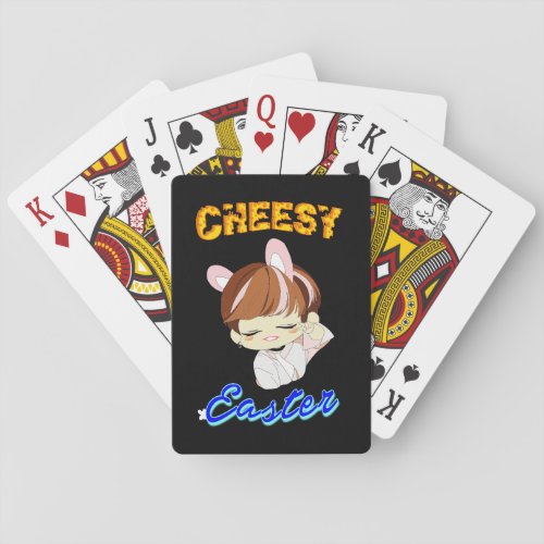 Cheesy Easter Poker Cards