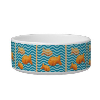 Cheesy Goldfish (crackers)  Bowl by aresby at Zazzle