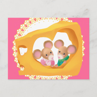 Cheesy Love Postcard