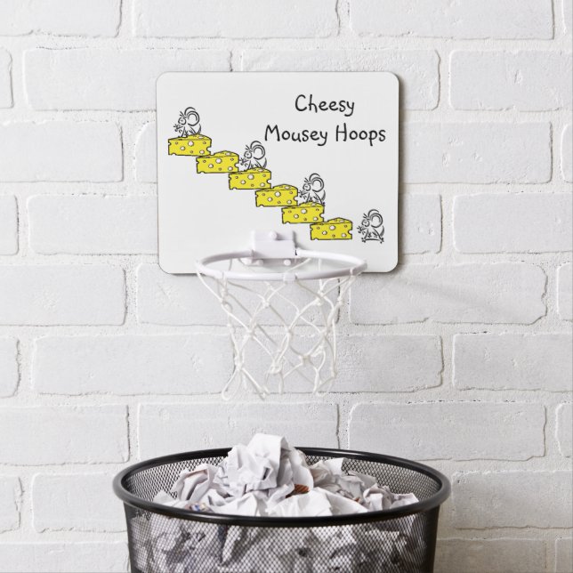 Cheesy Mousey Basketball Hoop for kids (In Situ)