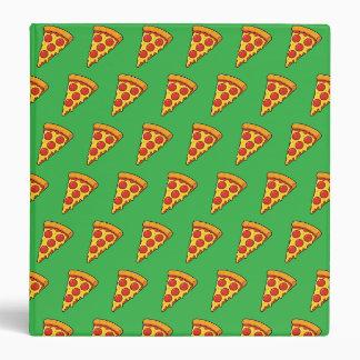 Cheesy Pepperoni Pizza Slice 3 Ring Binder