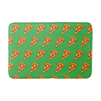 Cheesy Pepperoni Pizza Slice Bath Mat