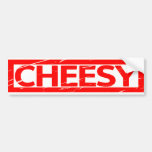 Cheesy Stamp Bumper Sticker