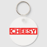 Cheesy Stamp Keychain