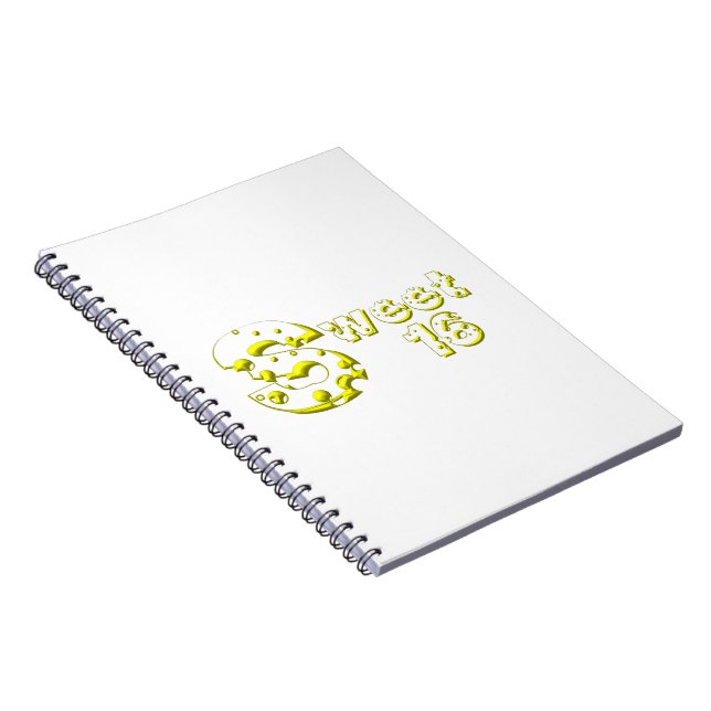 Cheesy Sweet 16 Notebook (Right Side)