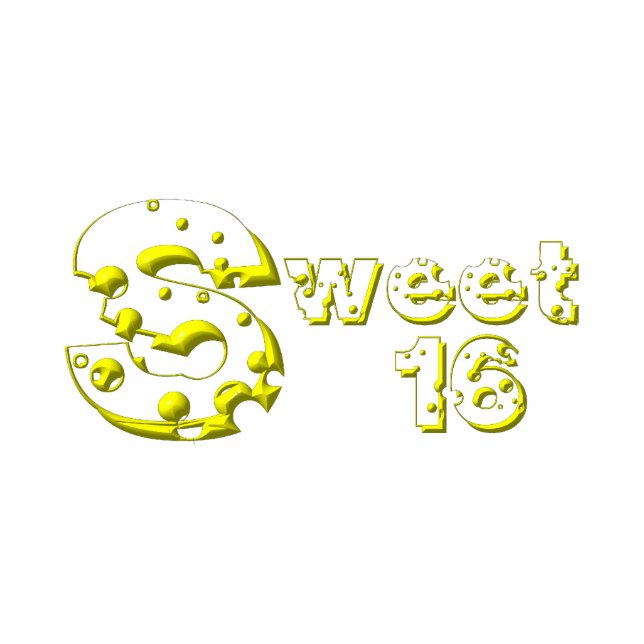 Cheesy Sweet 16 Statuette (Front)