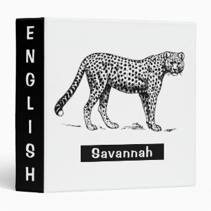 Cheetah 3 Ring Binder