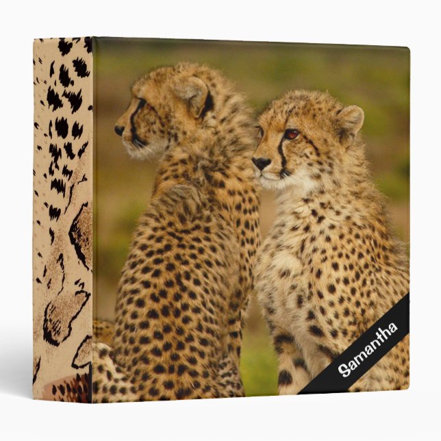 Cheetah 3 Ring Binder (Front/Spine)