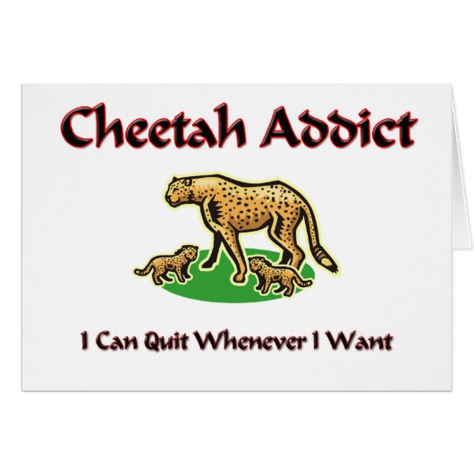 Cheetah Addict Cards (Front Horizontal)