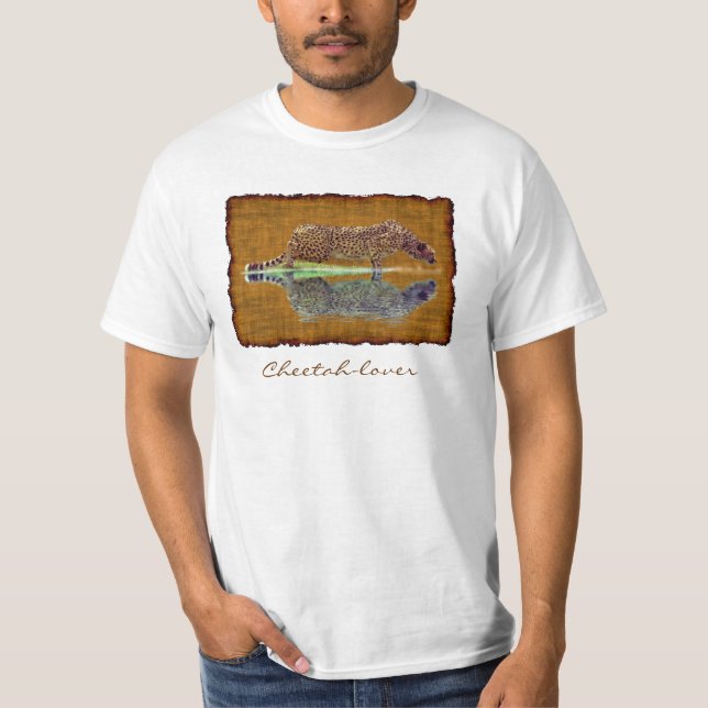 Cheetah African Big Cat Wildlife-lover Art Shirt (Front)