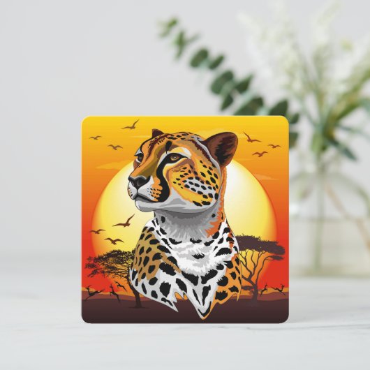 Cheetah African Feline Wild Animal (Standing Front)