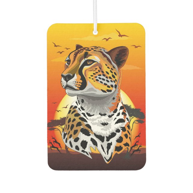 Cheetah African Feline Wild Animal Air Freshener (Front)